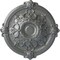 Ekena Millwork Hamilton Ceiling Medallion (Fits Canopies up to 3 3/4"), Hand-Painted Platinum, 17 3/8"OD x 1 3/4"P CM17HAPLS - alternate 1